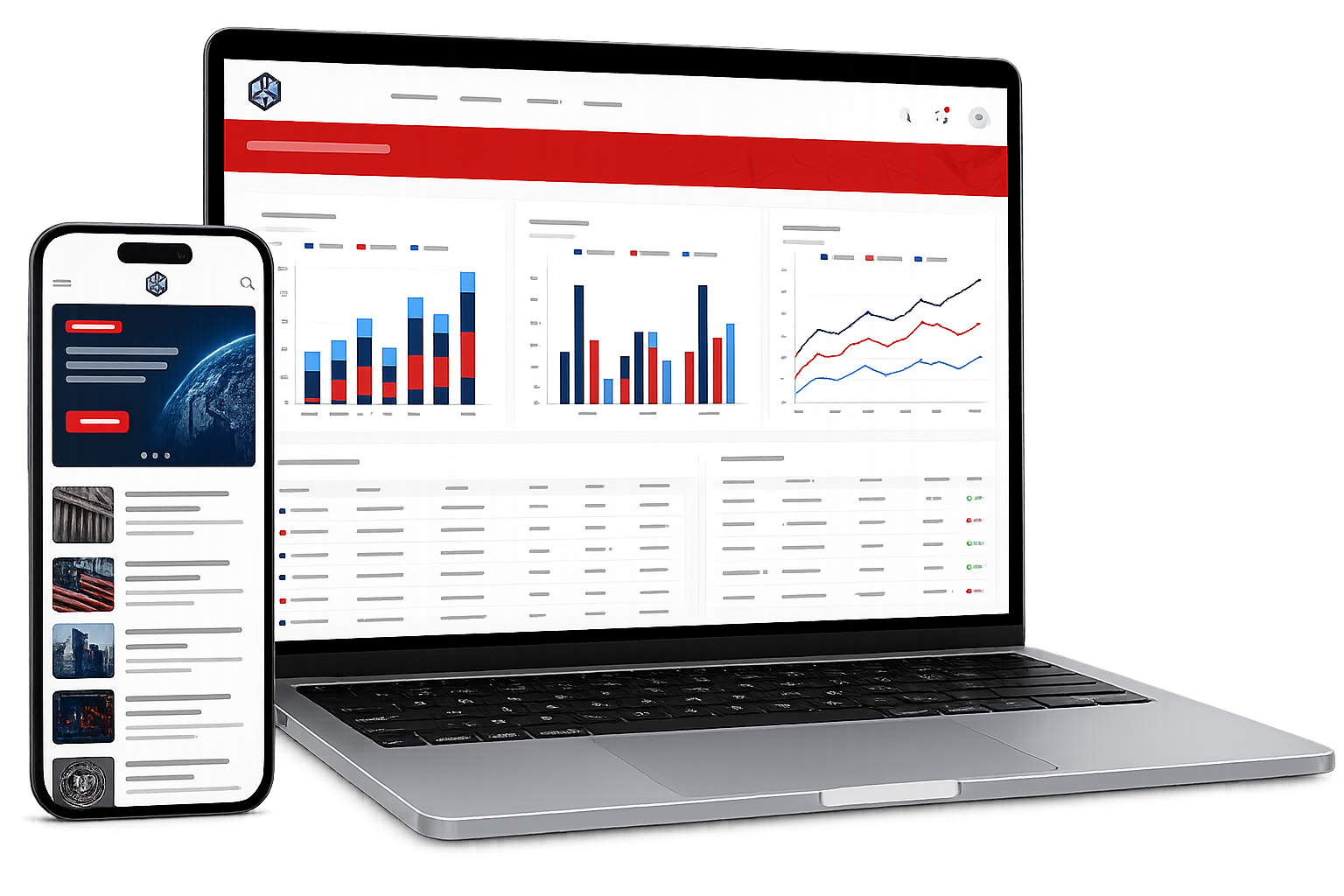 InfoMarket на устройствах